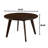 Ayanna Walnut Round Solid Wood Dining Table