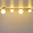 4 - Light Glass Globe Flush Mount Ceiling Light
