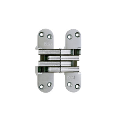 Charnière de porte simple invisible H 5,5 po x l 1,4 po
