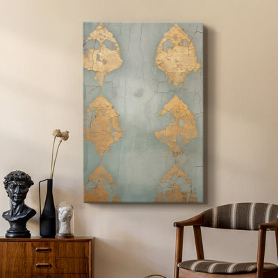 Vintage Abstract Print VIII -Custom Wrapped Gallery Cavas