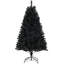 Arbre de Noël artificiel de 6 pi de hauteur, arbre de Noël non éclairé avec 1000 pointes de branches, ouverture automatique, base en acier, décoration des Fêtes pour bureau personnel, noir