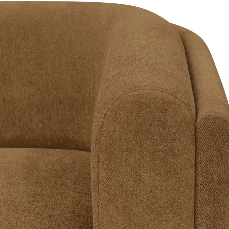 Alora Sofa White, Ochre Brown