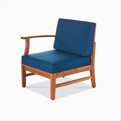 FAUTEUIL GAUCHE PERLA, BLEU