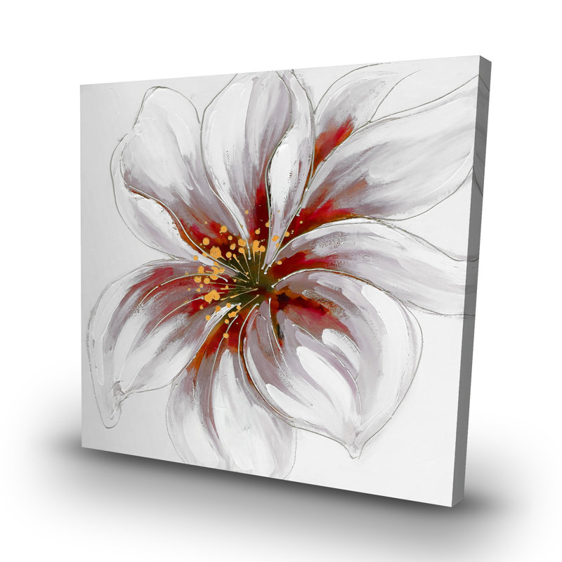 Resplendent orchid - 32"x32" art on canvas