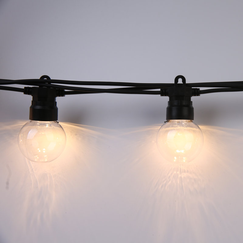Guirlande de 48 lumières sphériques pour 48 ampoules à énergie solaire (connectable de bout en bout)