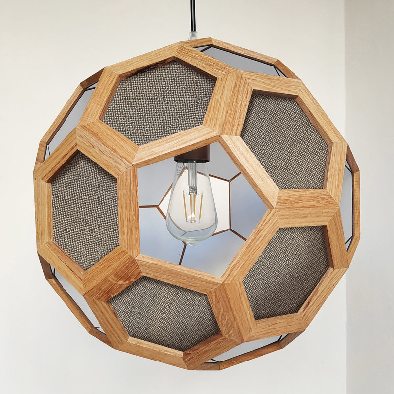 Chevalier 1 - Light Oil Pendant, Light Oak/Beige