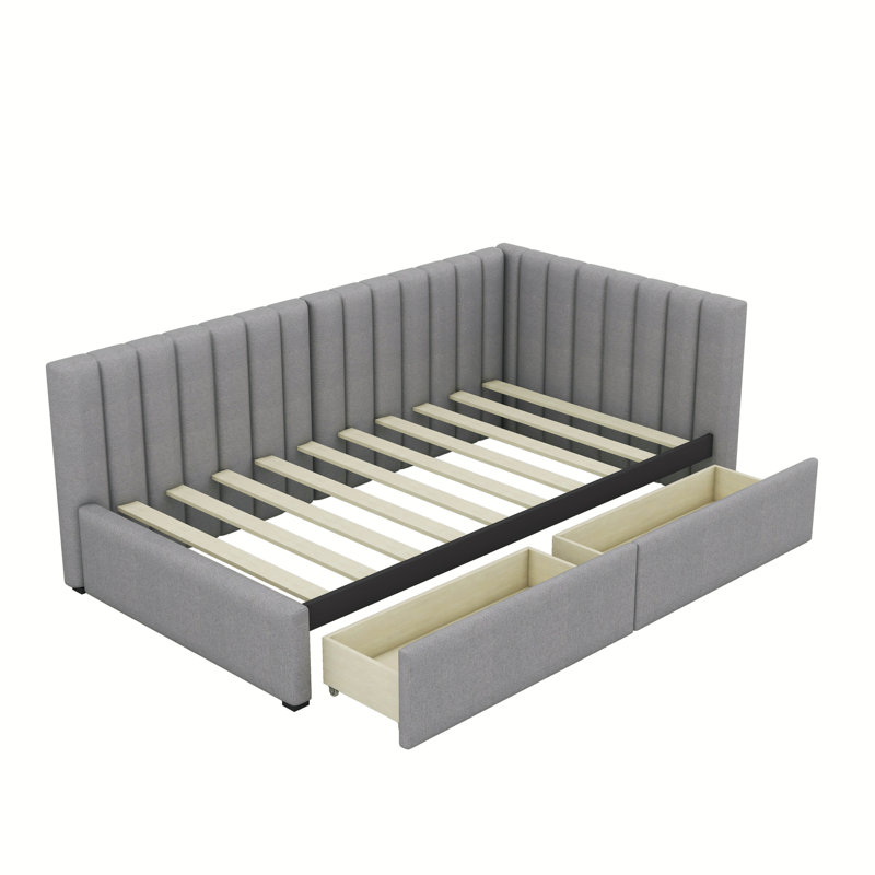 Masakatsu Upholstered Daybed, Gray