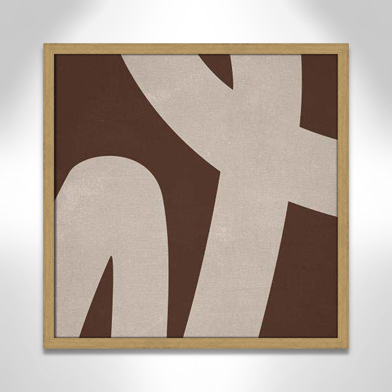 Intuitive Echo " Intuitive Echo II " by Marcus Prime, 23.5" H x 23.5" W x 0.75" D, Brown