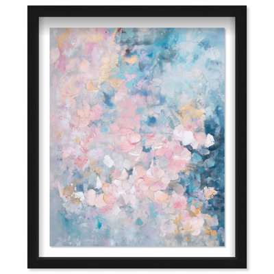 Soft Color Formations I Shadowbox Abstract Print by Oliver Gal, Black Frame, 16 x 20