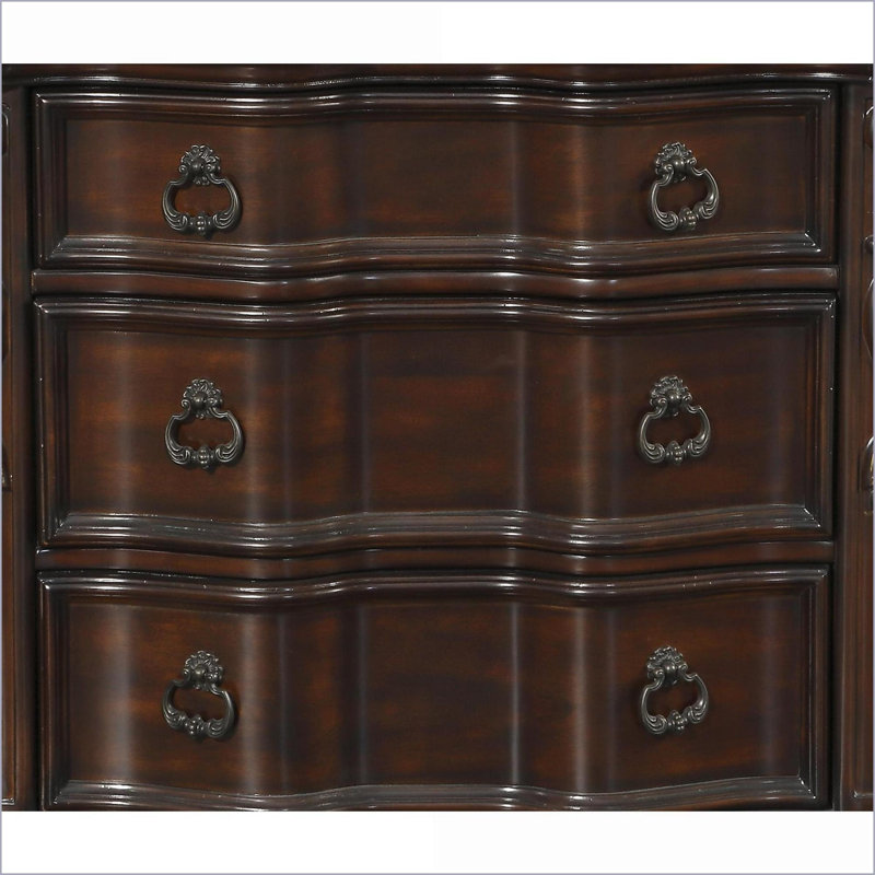 Table de chevet 3 tiroirs Traditional