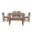 Ensemble de table et chaises d'extérieur en bois d'acacia de haute qualité pour patio, balcon et cour arrière-1267094972