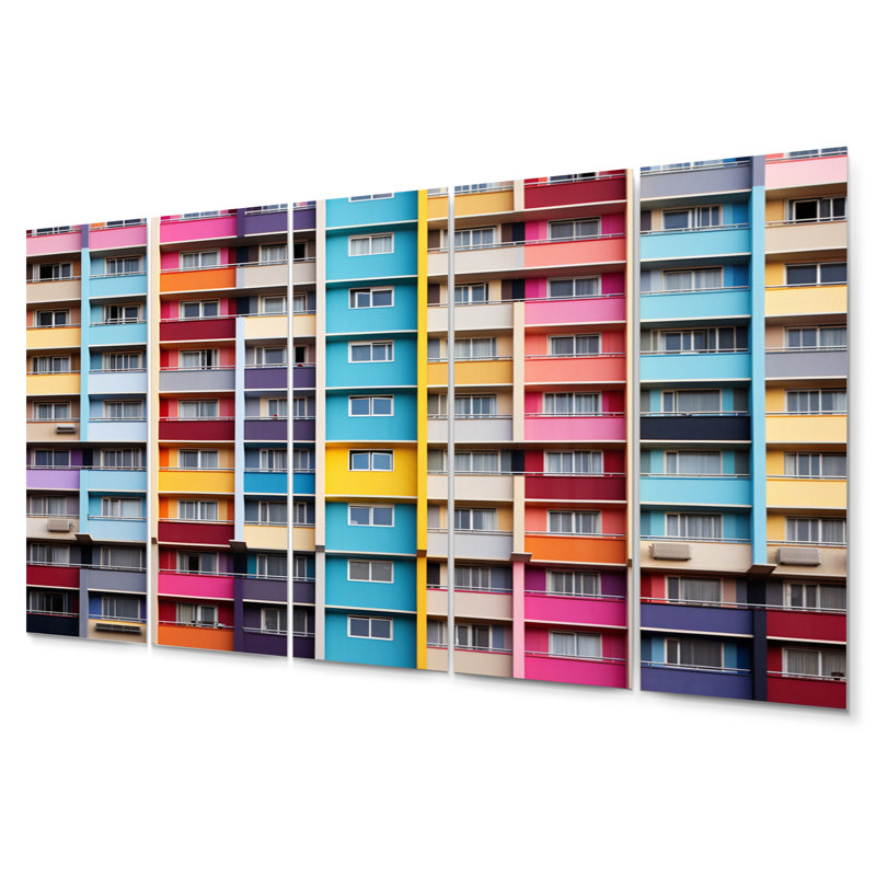 Ensemble de salon Cityscape Colorful Patterns II - Architecture