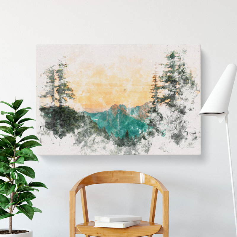 Mount Rainer in Washington - Wrapped Canvas, 60cm H x 91cm W x 3cm D