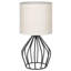 Lampe moderne noire avec base évidée