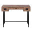 Bureau d'ordinateur, bureau personnel, ordinateur portable, tiroirs de rangement, L 48 po, bureau, stratifié brun, métal noir, transitionnel-917344628