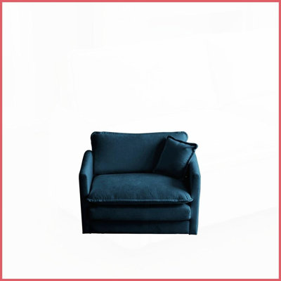 Fauteuil de confort Blue Chenille