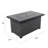 Aluminum Rattan Fire Pit Table With A Side Door