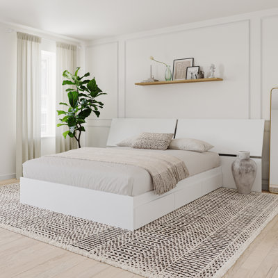 Rania Storage Platform Bed and Headboard