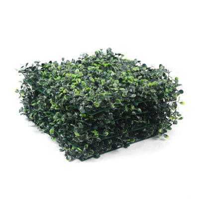 48Pcs Artificial Wall Hedge Polyethylene Fence Panel Privacy Screen by OUKANING