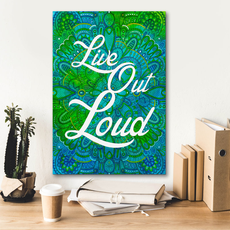 «Inspirational Quotes 13» par Hello Angel, art mural sur toile, 18 po x 26 po, H 26 po x l 18 po x P 0,75 po