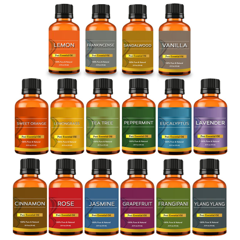 16-Piece Aromatherapy Essential Oils Set