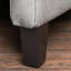 Fauteuil inclinable avec fonction de poussée manuelle FlowLuxe, similicuir compact de 26,75 pouces de large et revêtu de gris neutre