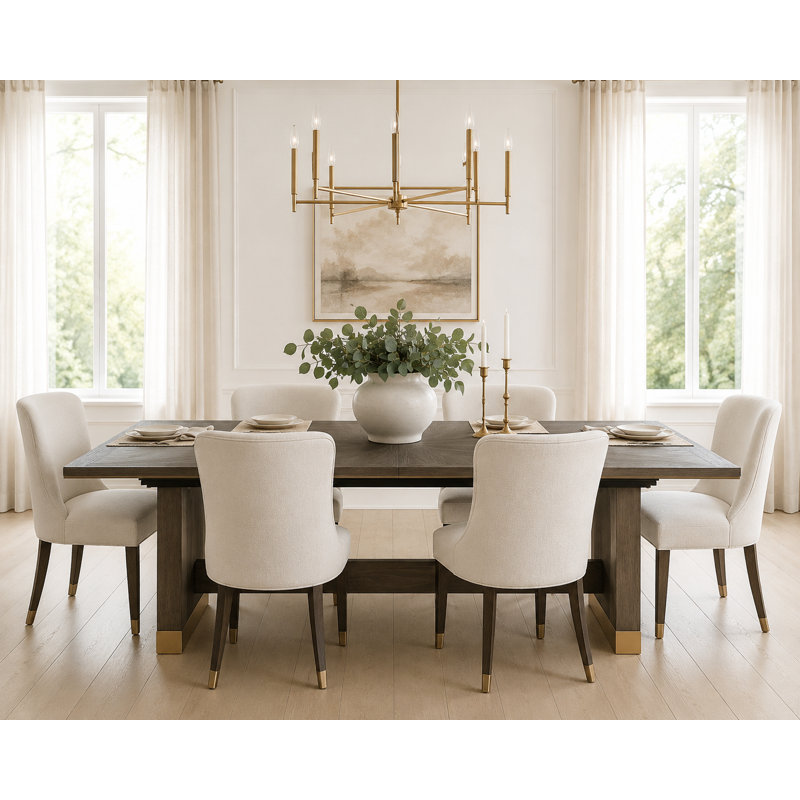 Glendowen 75.5 - 95.5" Extendable Dining Table 