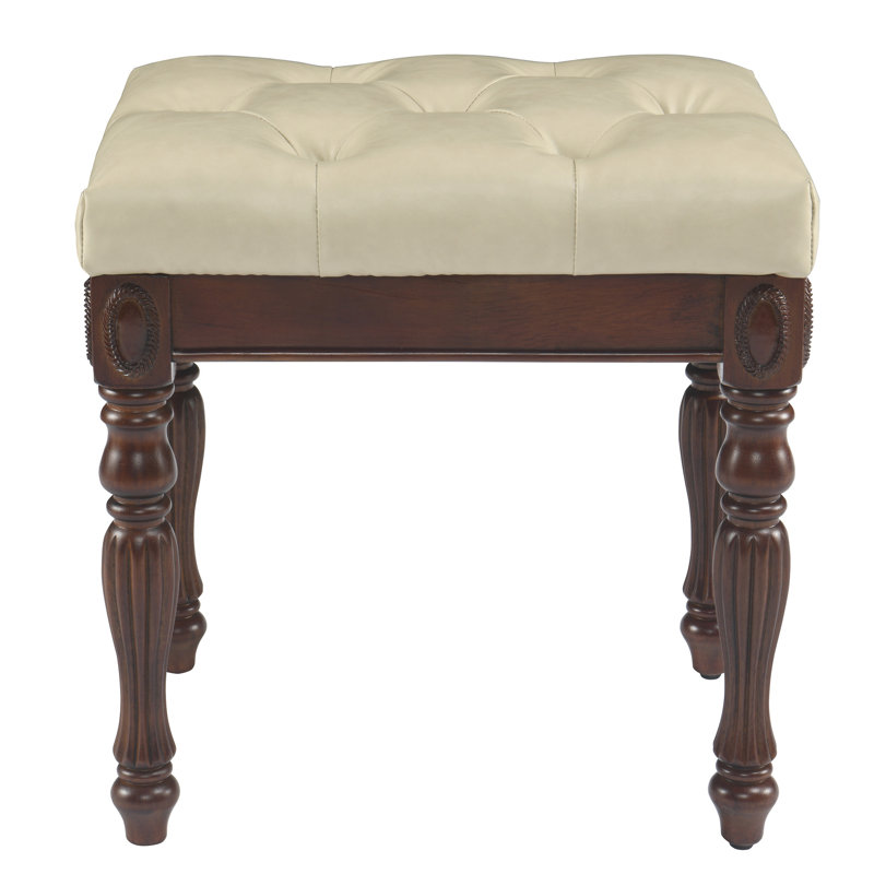 Tabouret de piano d'appoint en bois massif