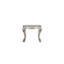 Keitha Transitional Square End Table with Wooden Scalloped Top & Apron in Bone White-1128023110