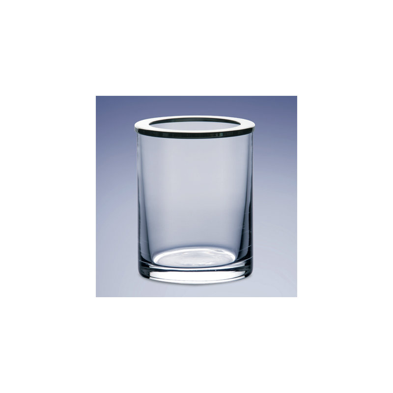 Porte-brosse à dents en cristal, Or rustique avec verre transparent