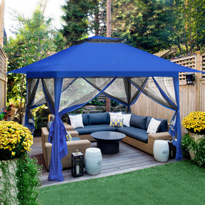 Pop up Patio Gazebo 13 Ft. W x 13 Ft. D Metal Patio