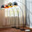 Modern 67" Arc Floor Lamp with Curved Metal Shade, Weighted Marble Base & Foot Switch for Living Room or Bedroom-538022042
