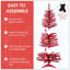 Arbre de Noël artificiel pré-éclairé avec 50 lumières UL et 122 pointes en PVC