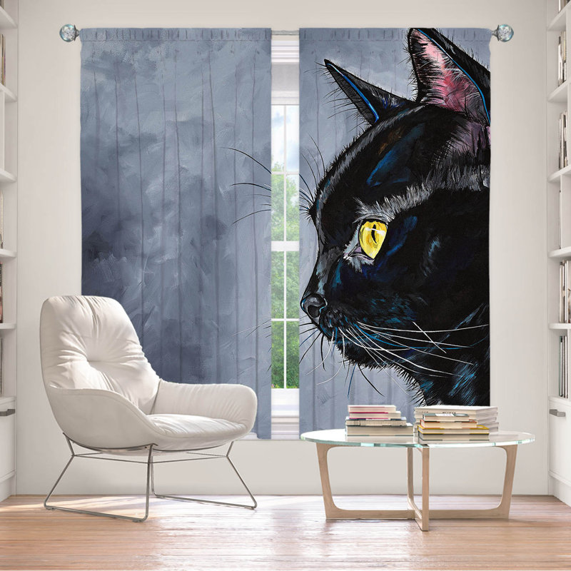Paire de rideaux obscurcissant en polyester Gafita, L 40 po x L 82 po