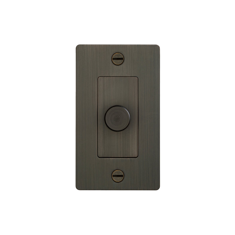 1G Dimmer / Non-Logo , Brass, 1 Gang