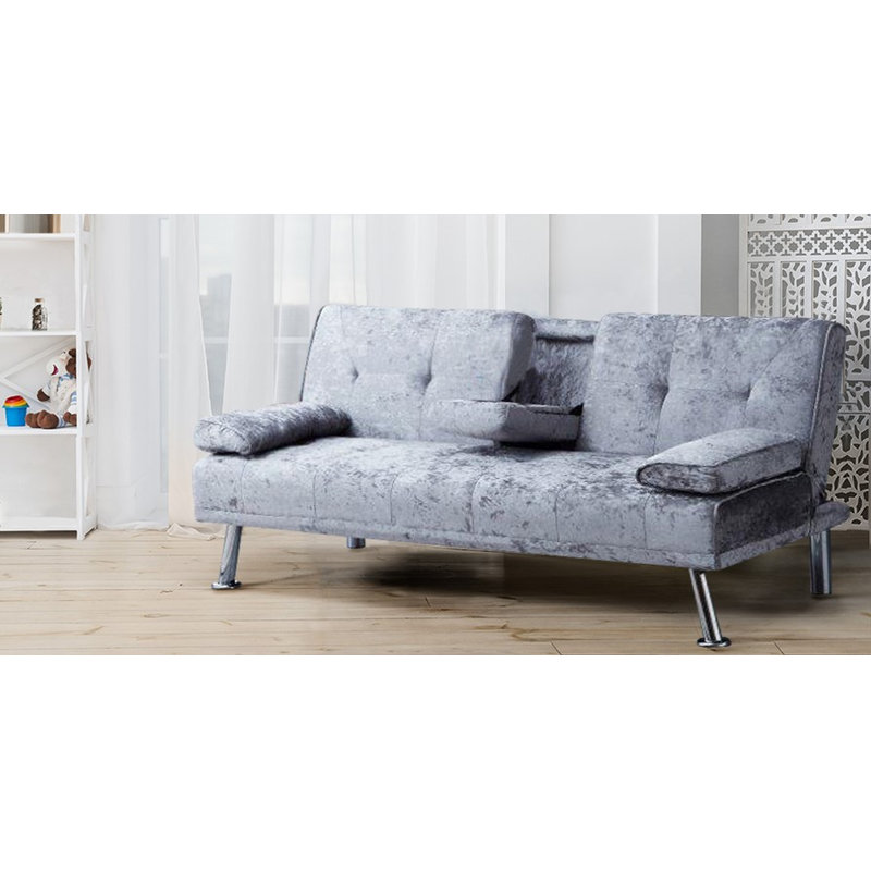 Halie 3 Seater Sofa Bed, Steel
