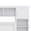 Lit en bois avec armoire, tablette et prises tout-en-un-524850449