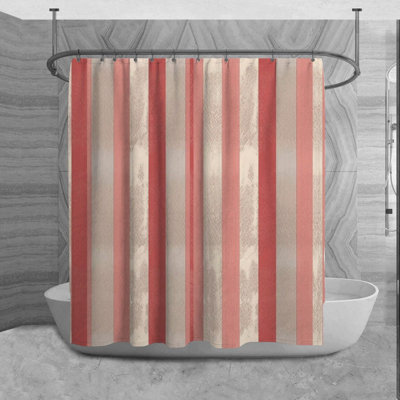 Rideau de douche à rayures Lashlee