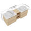 Meuble-lavabo mural 60 po avec lavabo d'art en céramique et 1 tablette de rangement, porte à fermeture en douceur, contreplaqué