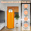 Poubelle à couvercle poussoir 65L, poubelle commerciale en acier inoxydable de 17 gallons, grande poubelle pour restaurant de cuisine