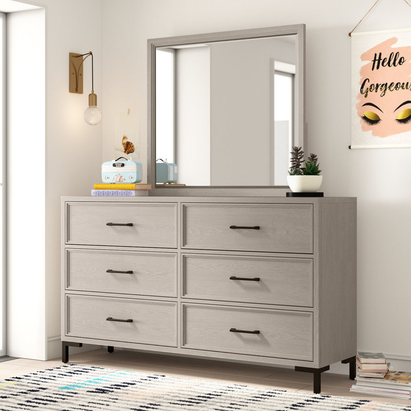 Commode double 6 tiroirs Braecyn