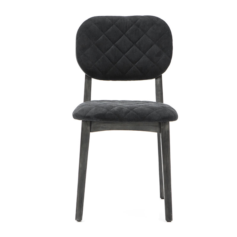 Chaise d’appoint rembourrée Alleva, Minuit