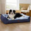 Lit orthopédique confortable pour chiens de taille moyenne, canapé-lit lavable imperméable très épais avec housse en sherpa, base antidérapante-120992756-135214798