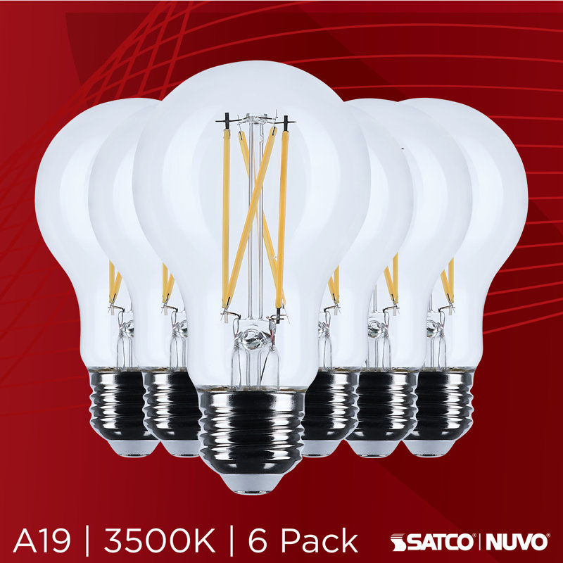 A19 LED Medium Base Clear 3500K CCT 120 Volt, 450 Lumens, 5 W