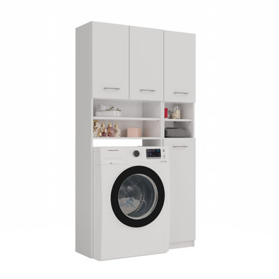 MDF Wood Laundry Room Organiser