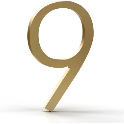 Mega Handles Outdoor House Numbers | Wall Mounted Heavy Duty Metal Address Numbers | Durable Modern Design with Mounting Hardware Included