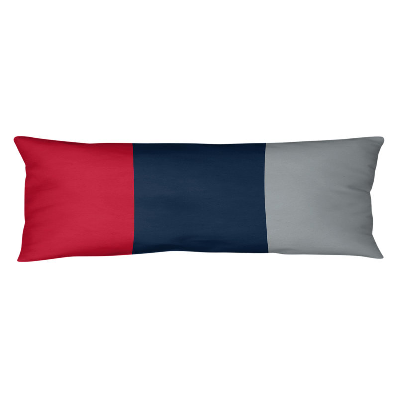 Oreiller de corps en polyester / polyester Arizona Football Stripes, Football Tennessee, Rouge / bleu marine