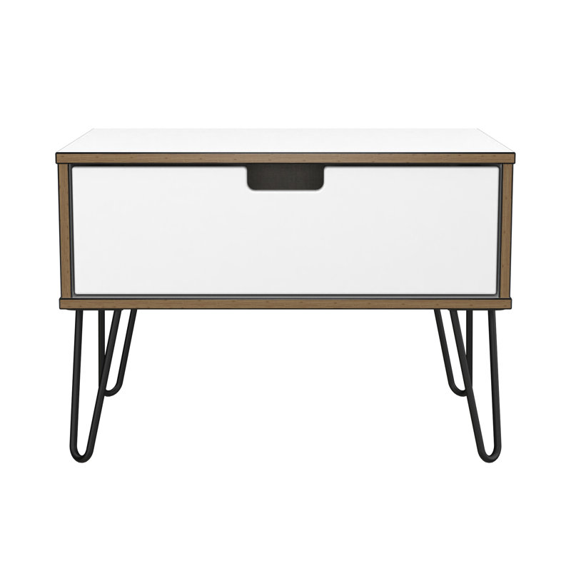 Buldir 58cm W Manufactured Wood Bedside Table
