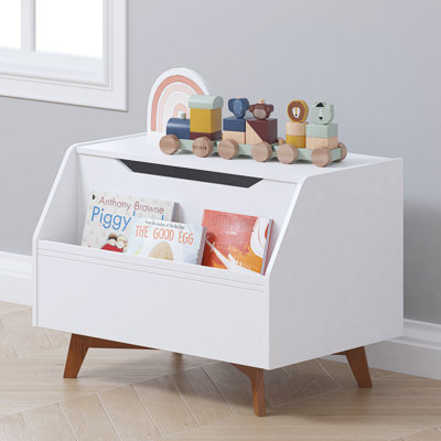 Toy Box With Front Book Storage