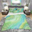Ensemble de housse de couette marbré designart-35228171